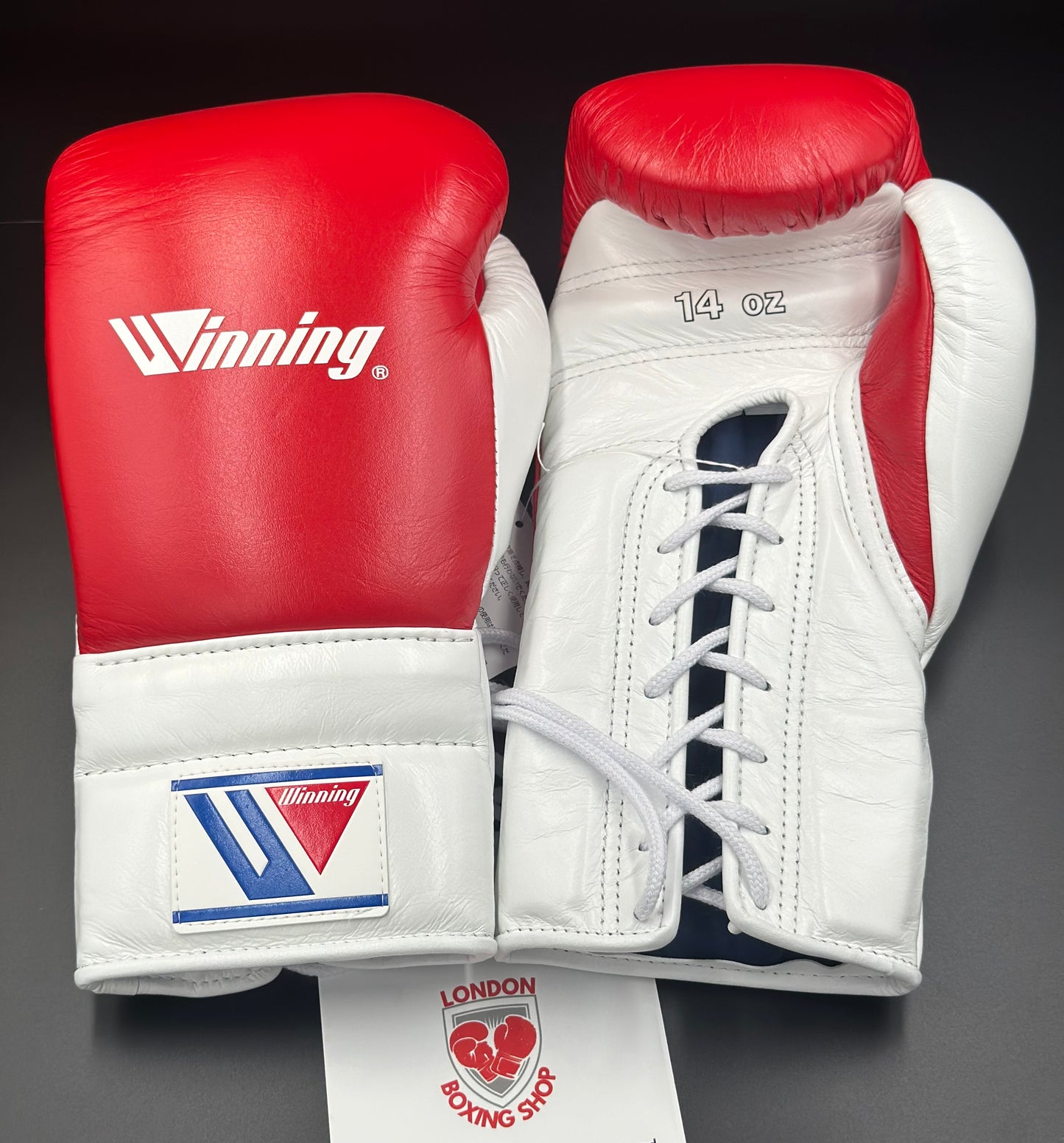 Custom Red/White Discontinued Winning Sparring Gloves