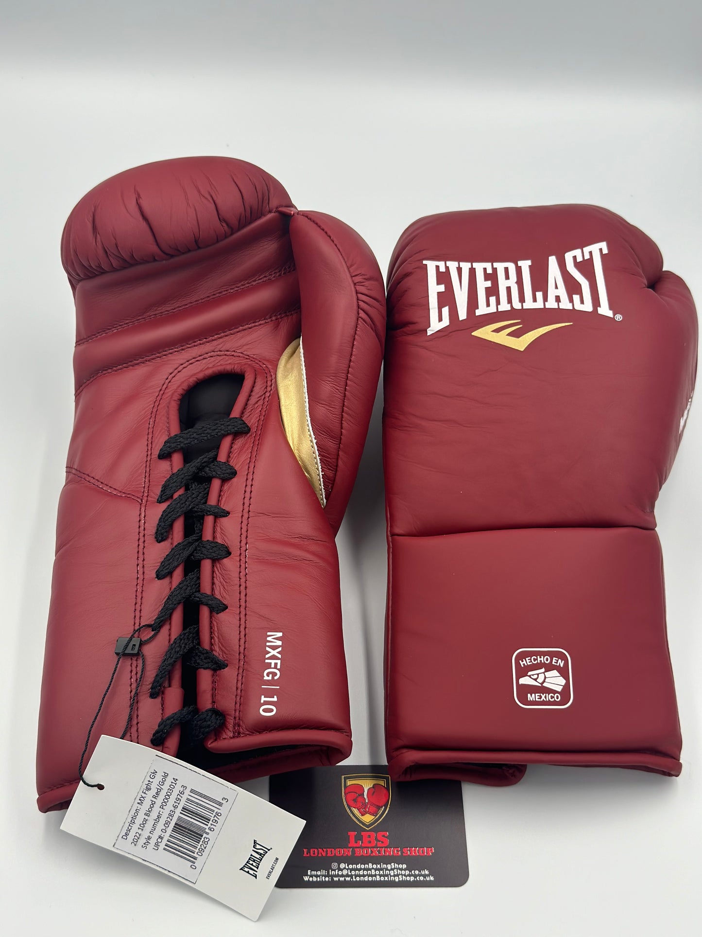 Blood Red/Gold Everlast MX Pro Fight Gloves