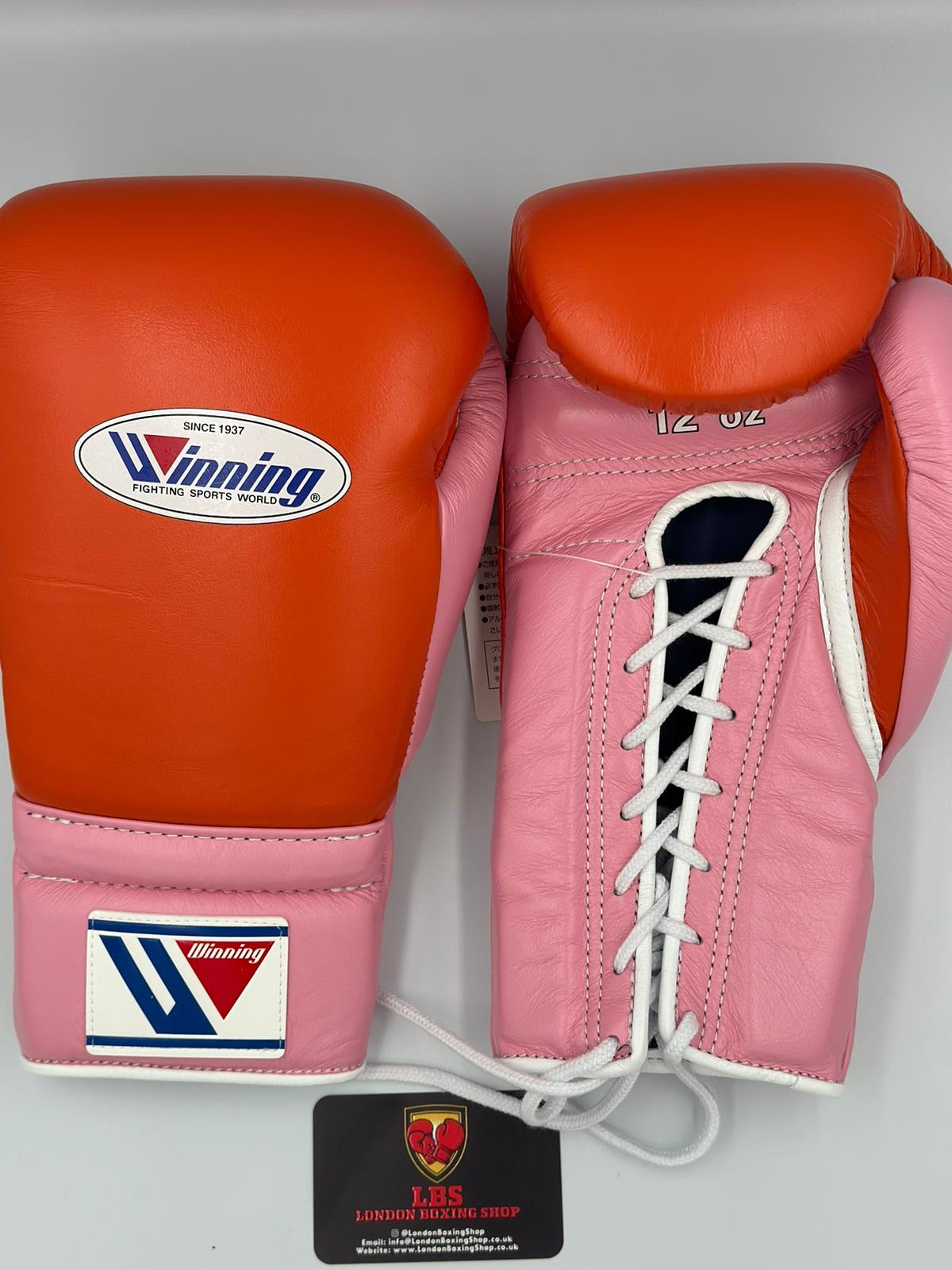 Pink/Orange Custom Winning Sparring Gloves