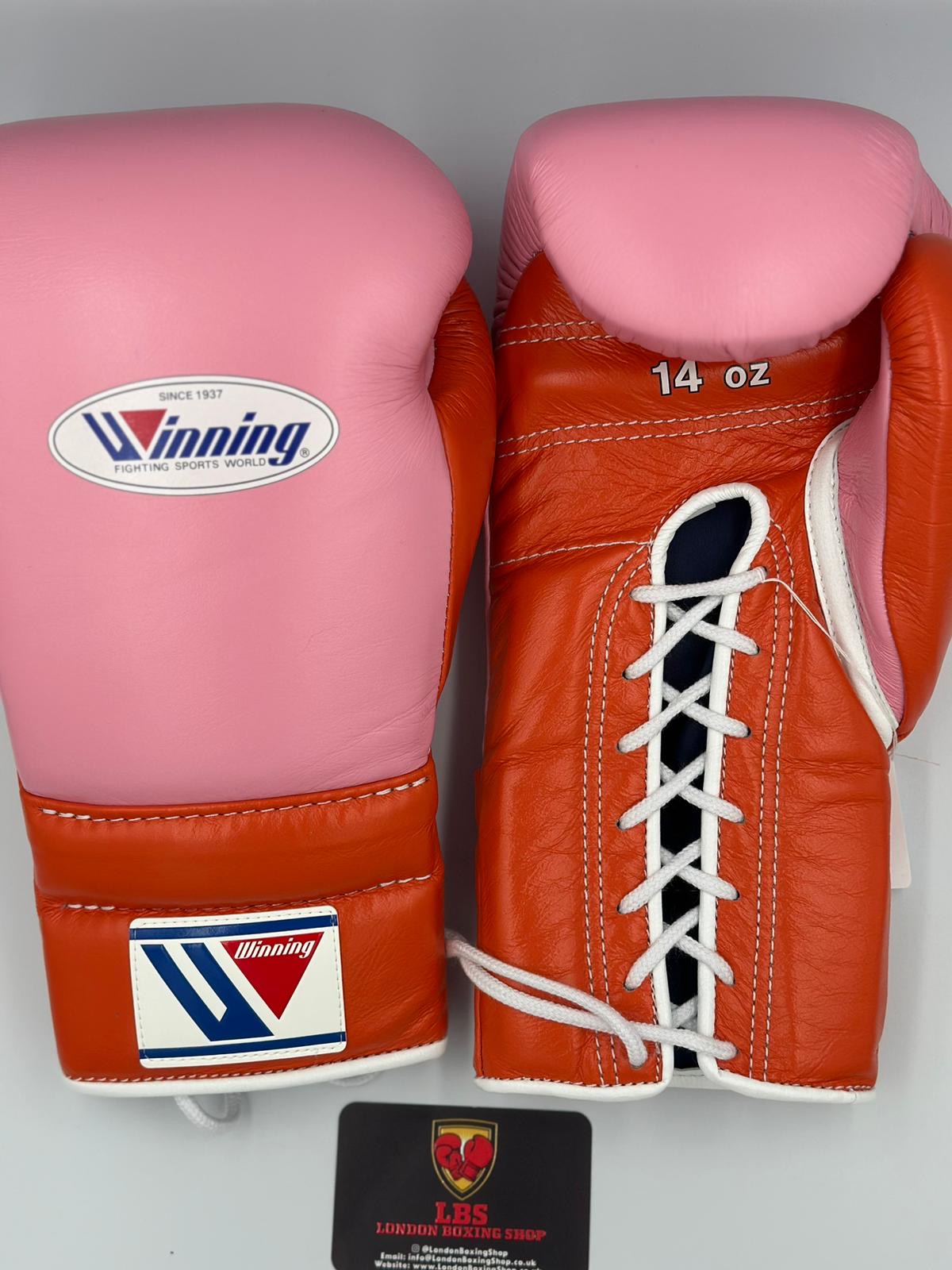 Pink/Orange Custom Winning Sparring Gloves