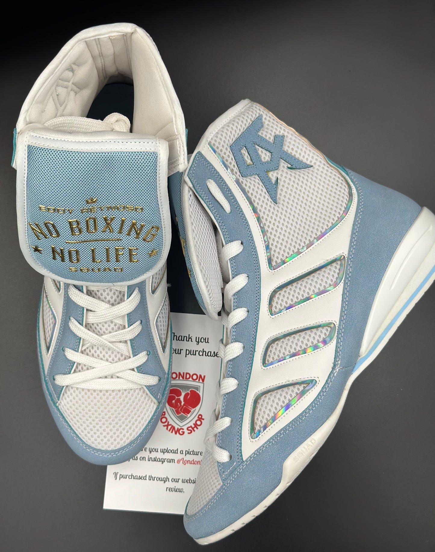 Canelo Logo Special Edition White/Blue No Boxing No Life Boots