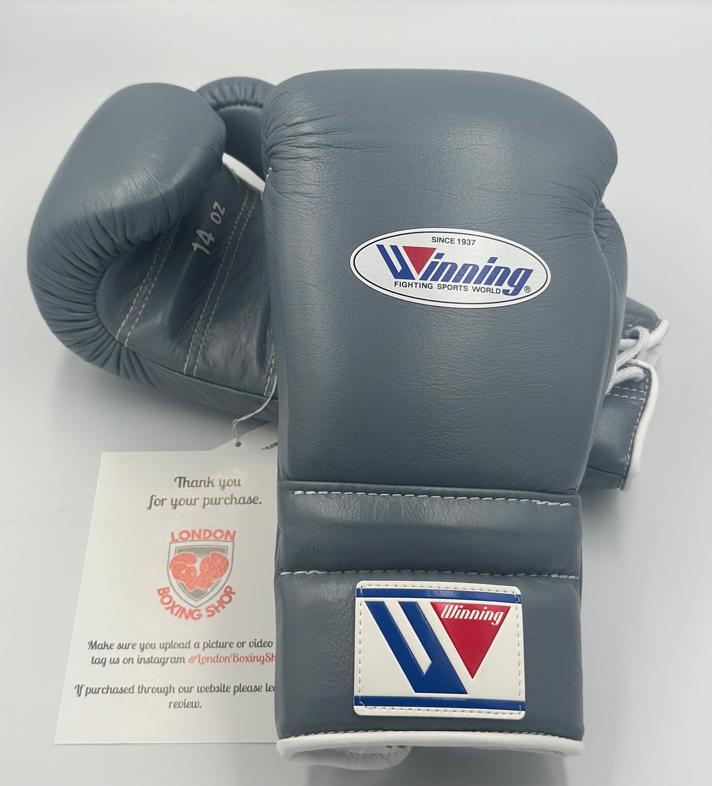 Grey Custom Winning Sparring Gloves
