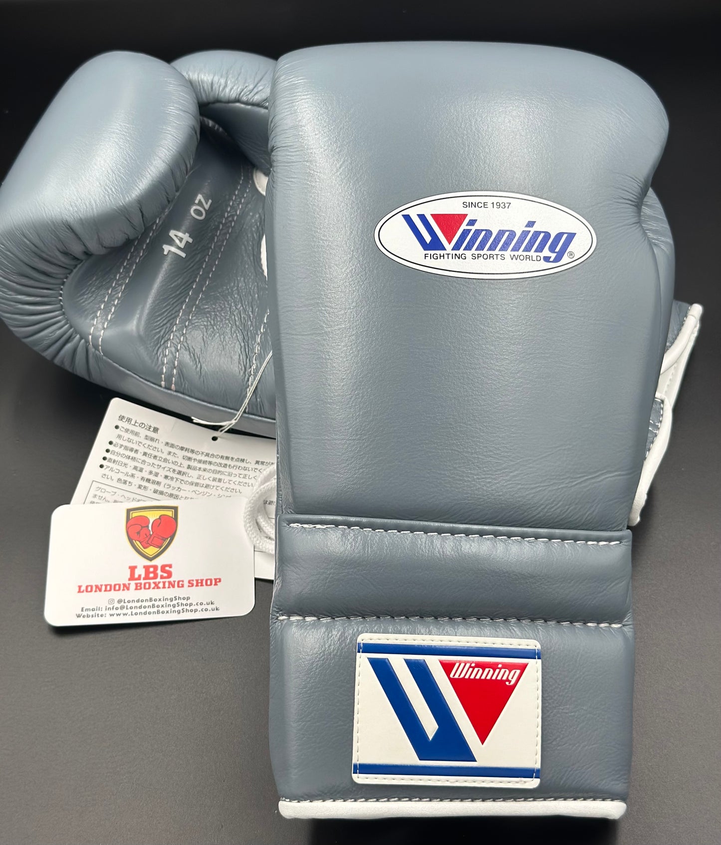 Grey Custom Winning Sparring Gloves