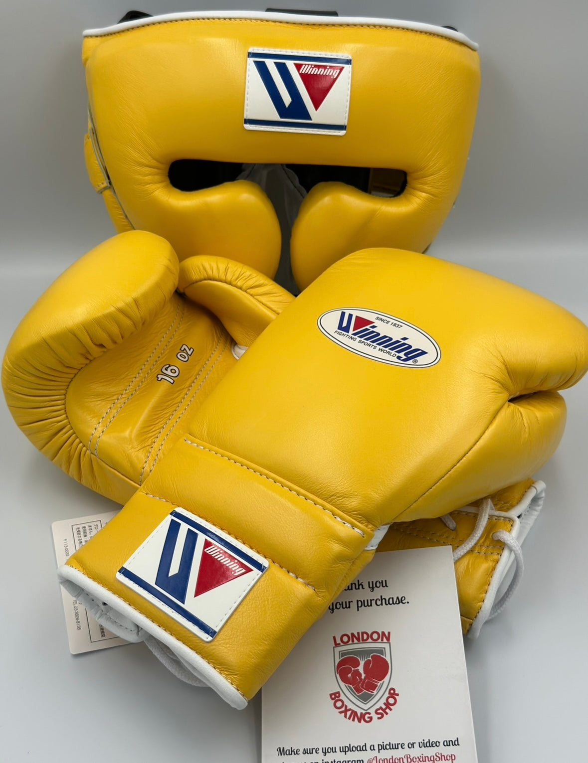 Custom Yellow Winning Head Guard