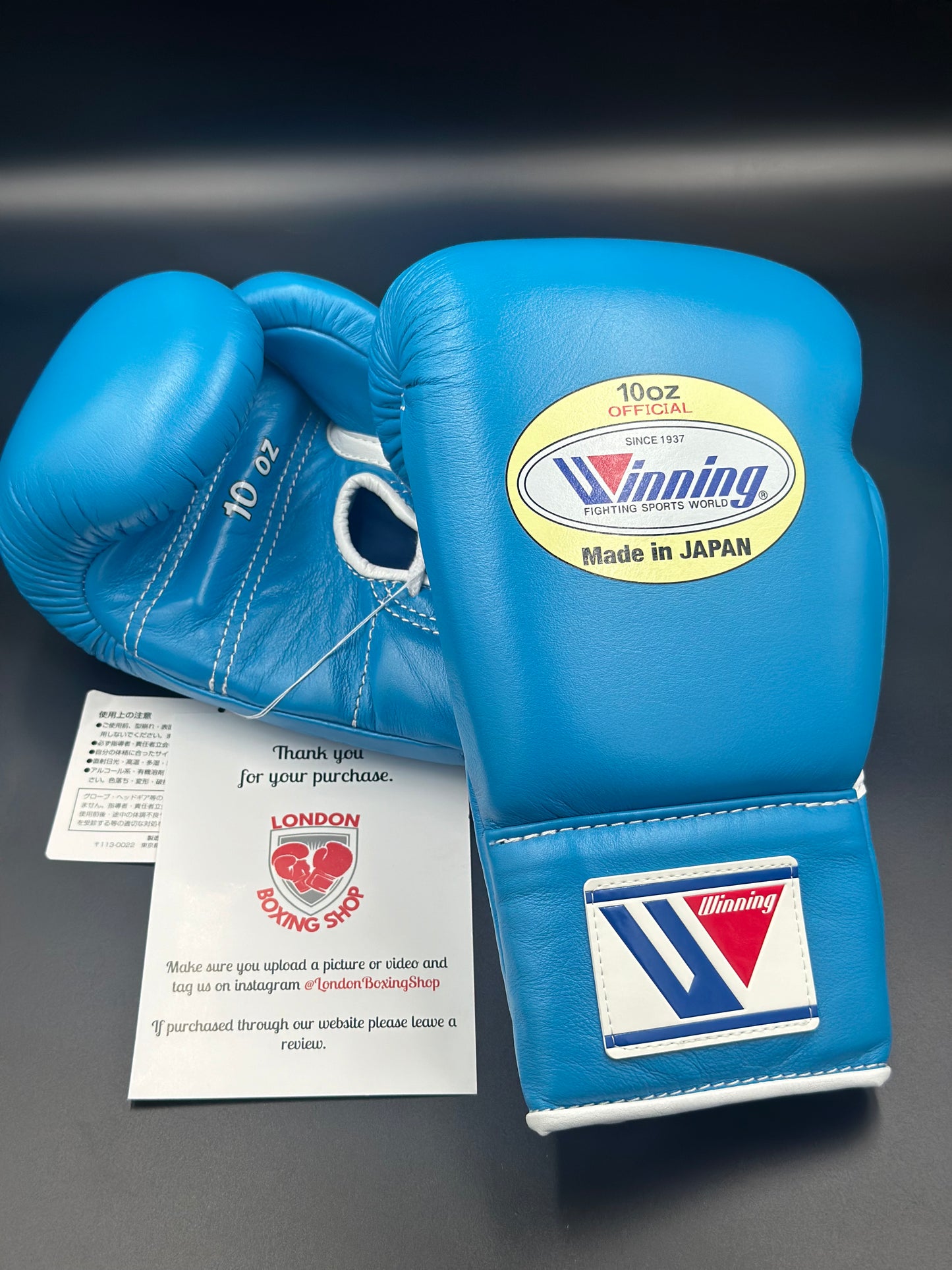 Sky Blue Custom Winning Fight Gloves