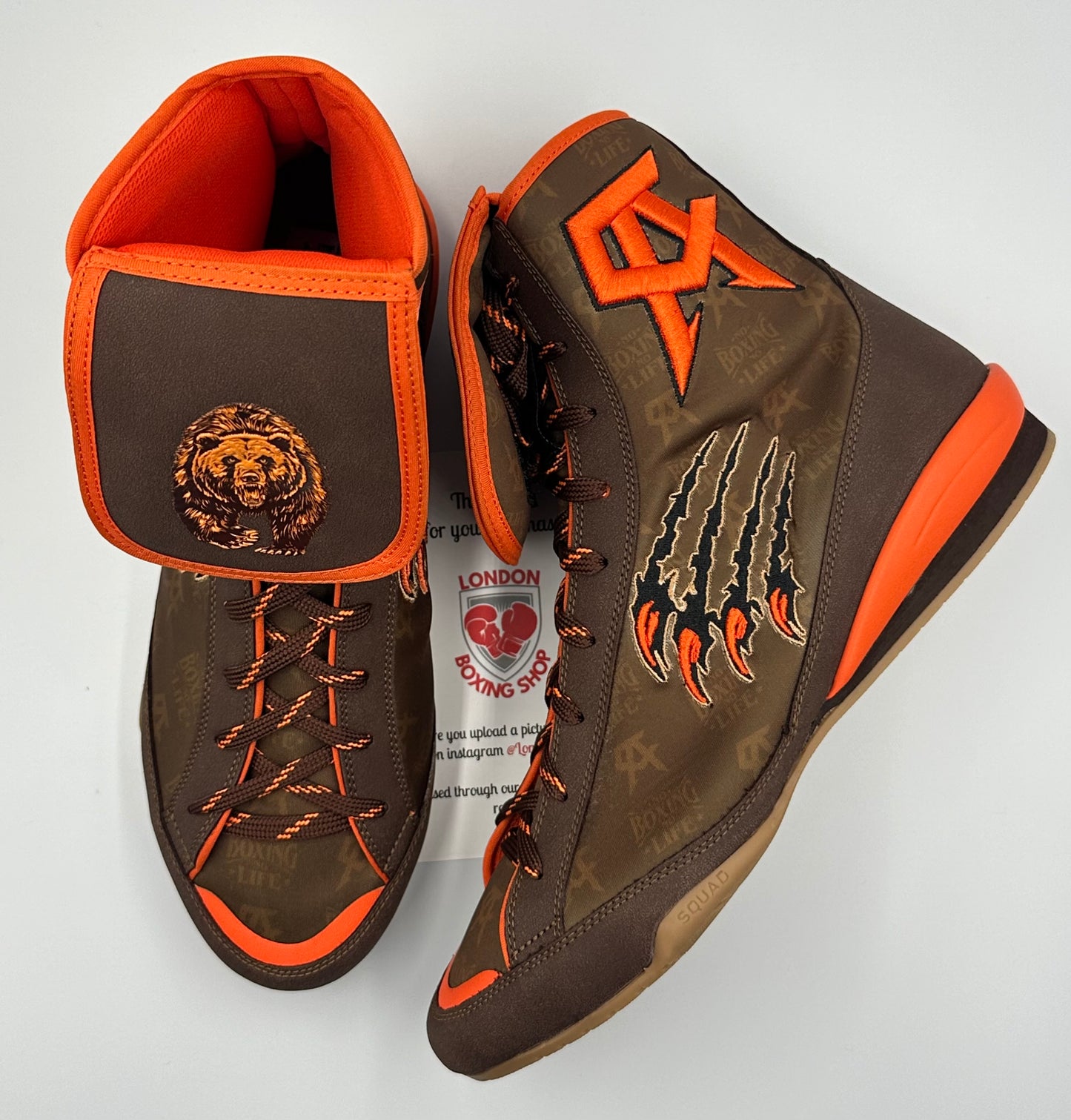 Canelo Logo Special Edition Brown/Orange No Boxing No Life Boots