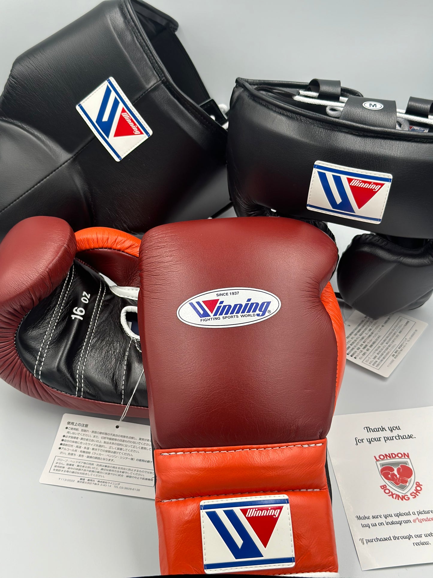 Brown/Orange/Black Custom Winning Sparring Gloves