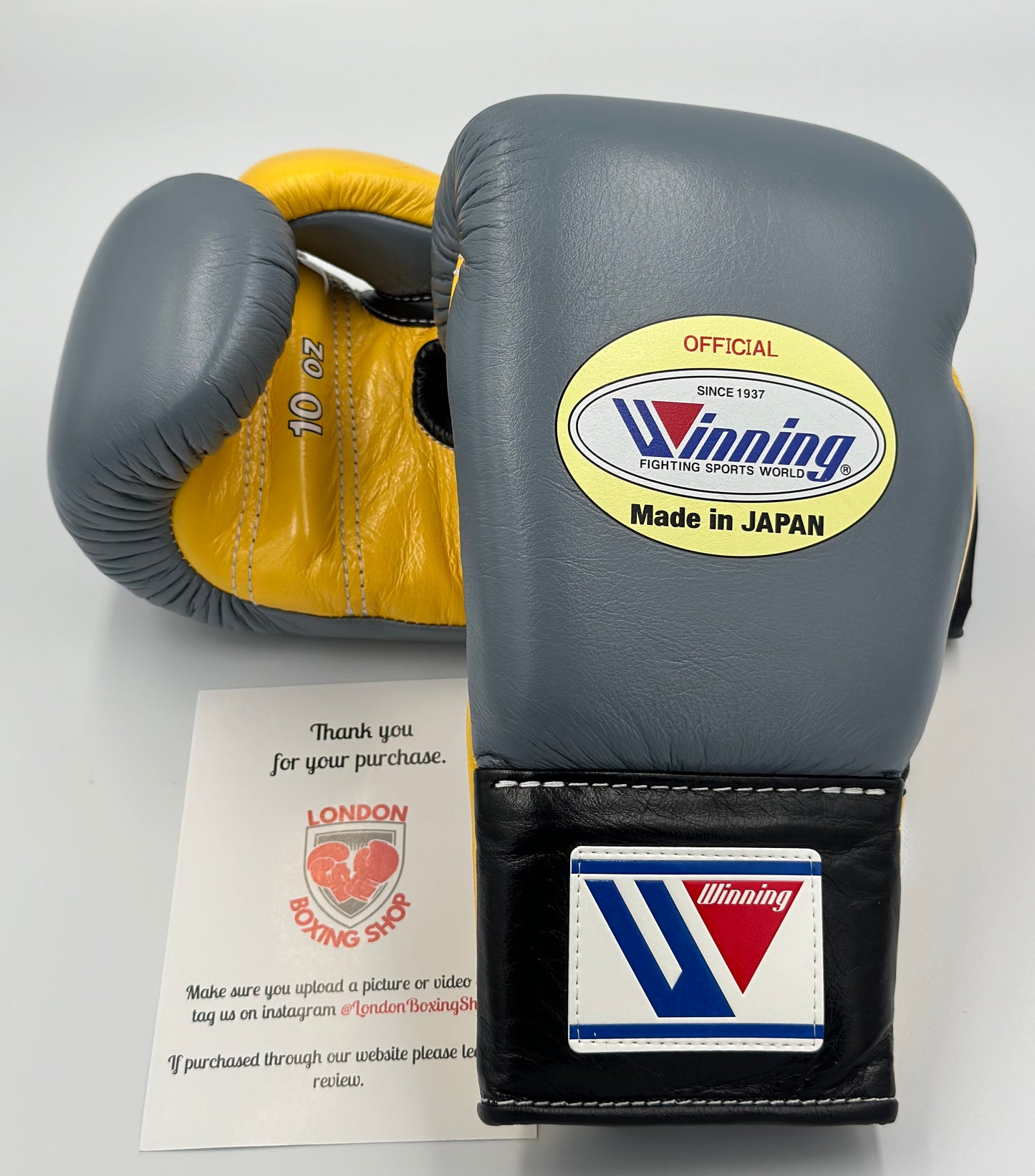 *Inoue* FULL Custom Winning Fight Gloves with added Black Piping