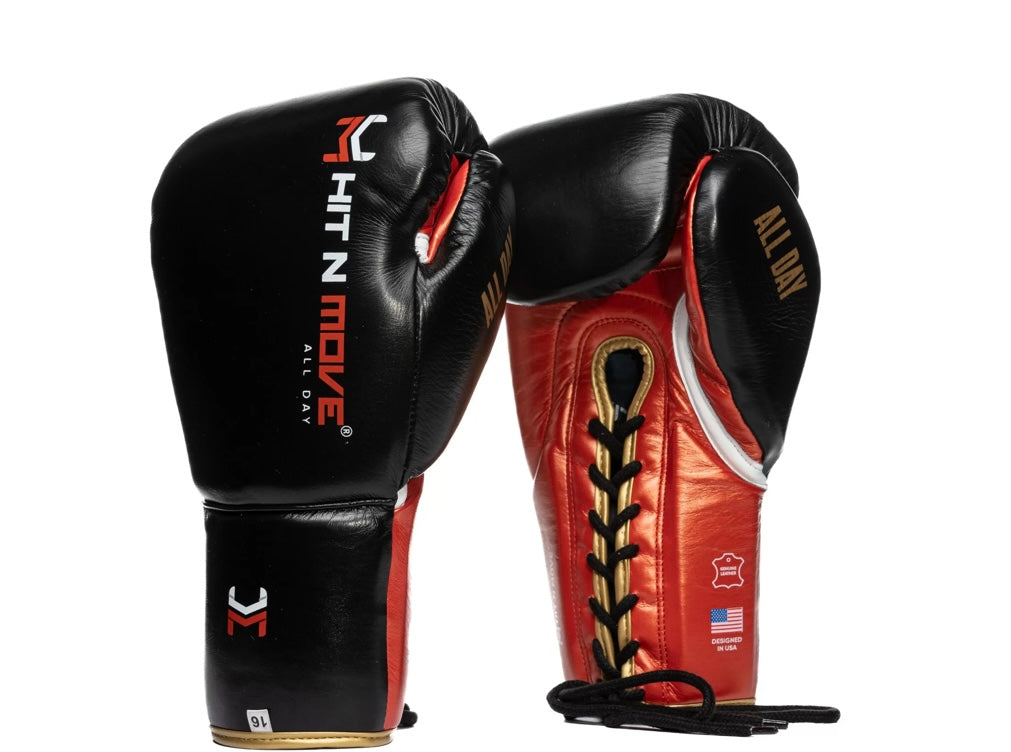 Hit N Move Pro Agility Lace Up Gloves (Click for more colour options)