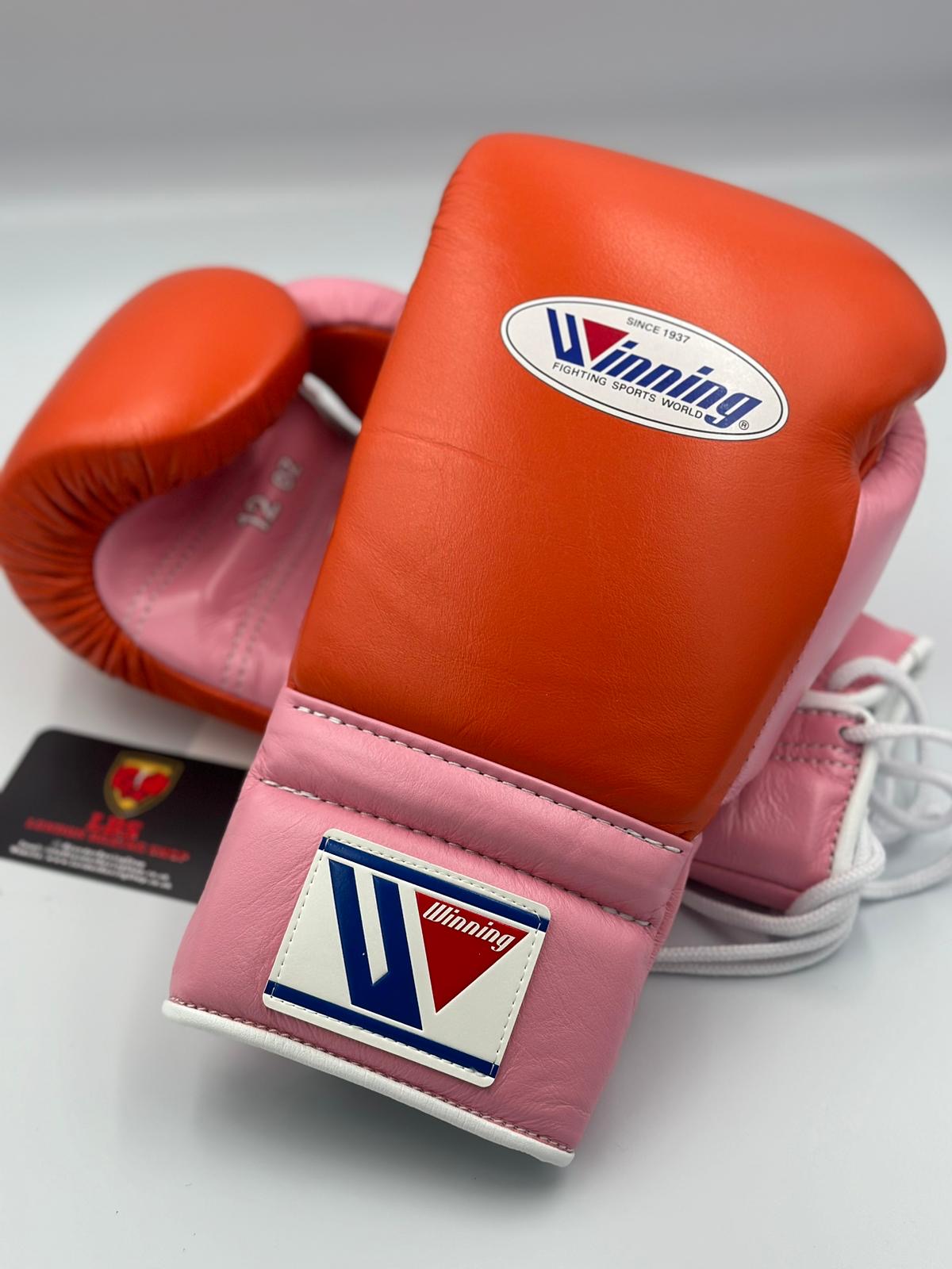 Pink/Orange Custom Winning Sparring Gloves