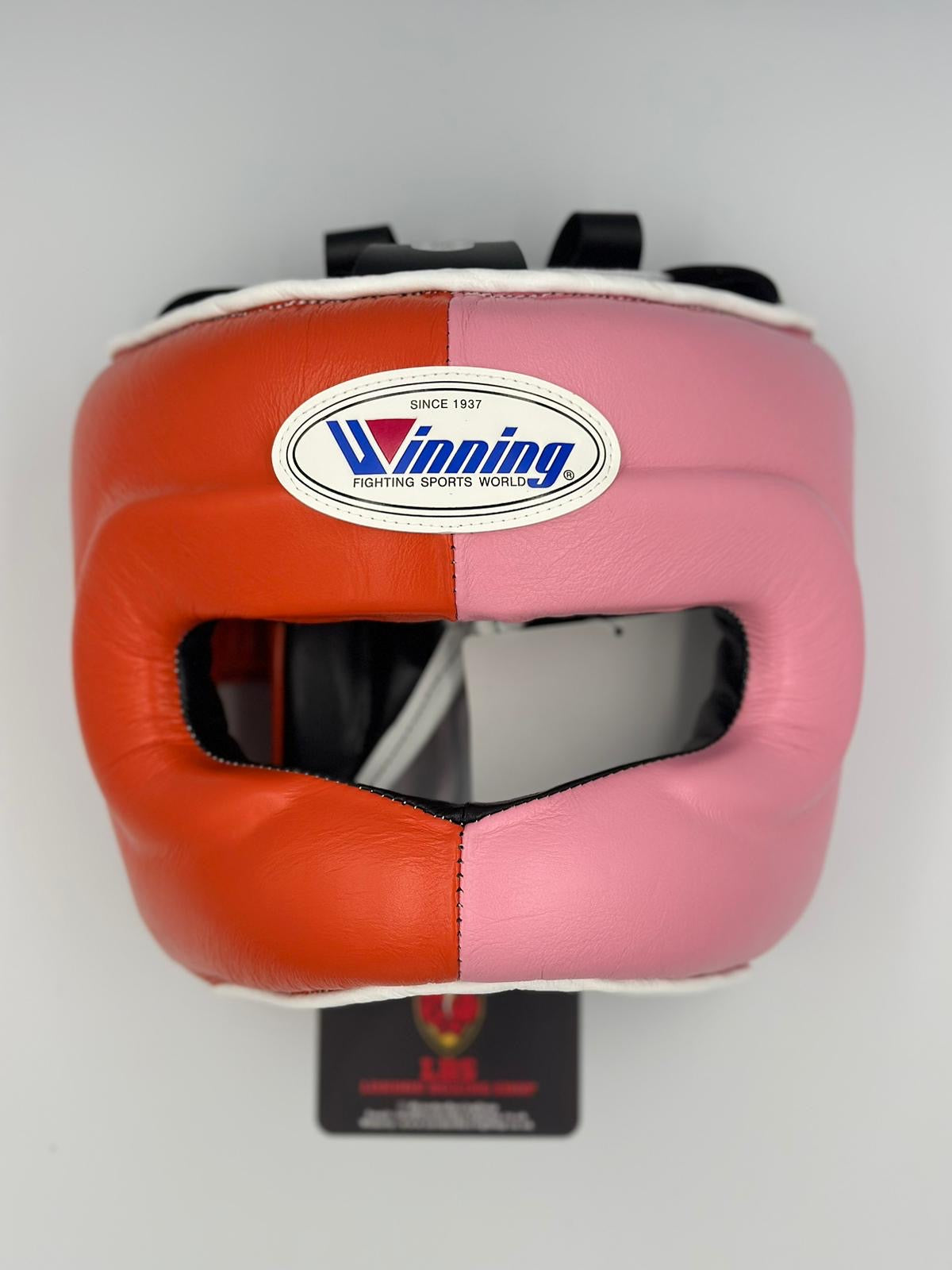 Pink/Orange Custom Winning Nose Bar Head Guard