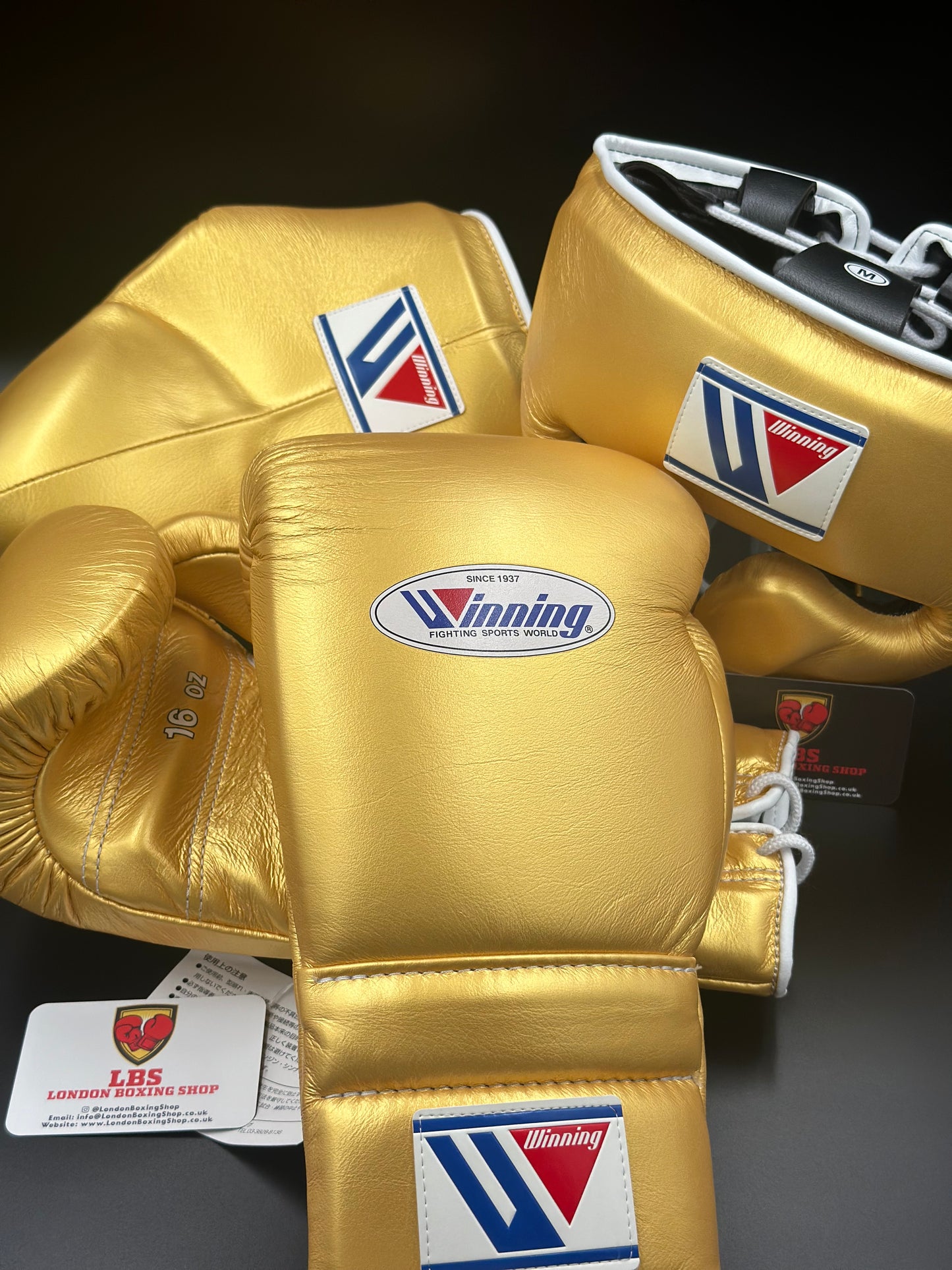Gold Custom Winning Sparring Gloves