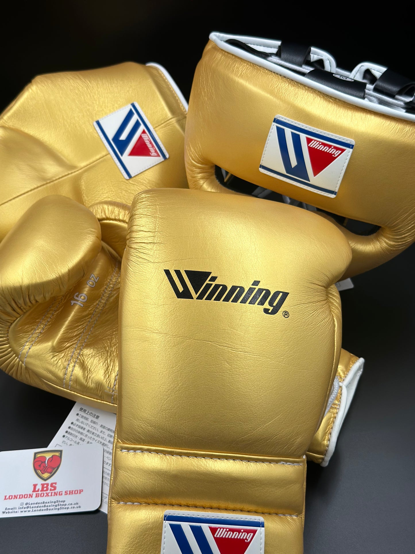 Gold Discontinued Winning Sparring Gloves