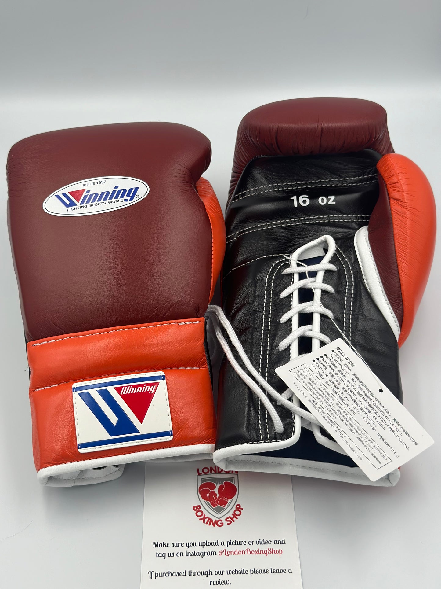 Brown/Orange/Black Custom Winning Sparring Gloves