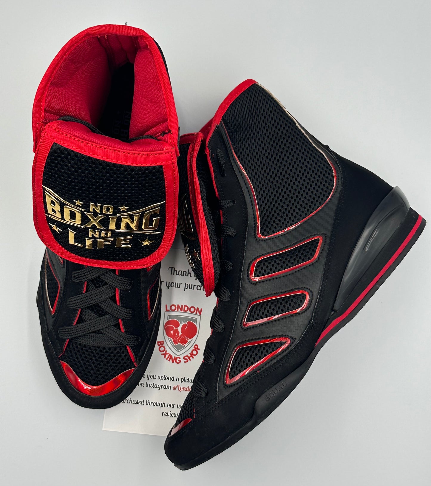 Black/Red No Boxing No Life Boots