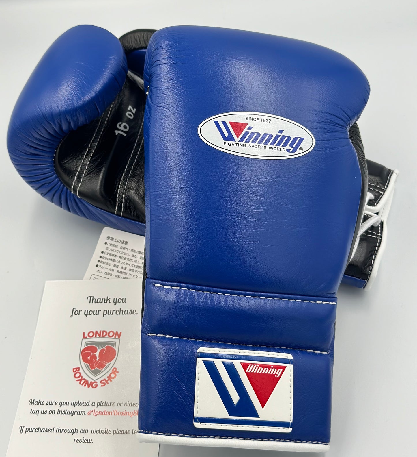 Blue/Black Custom Winning Sparring Gloves