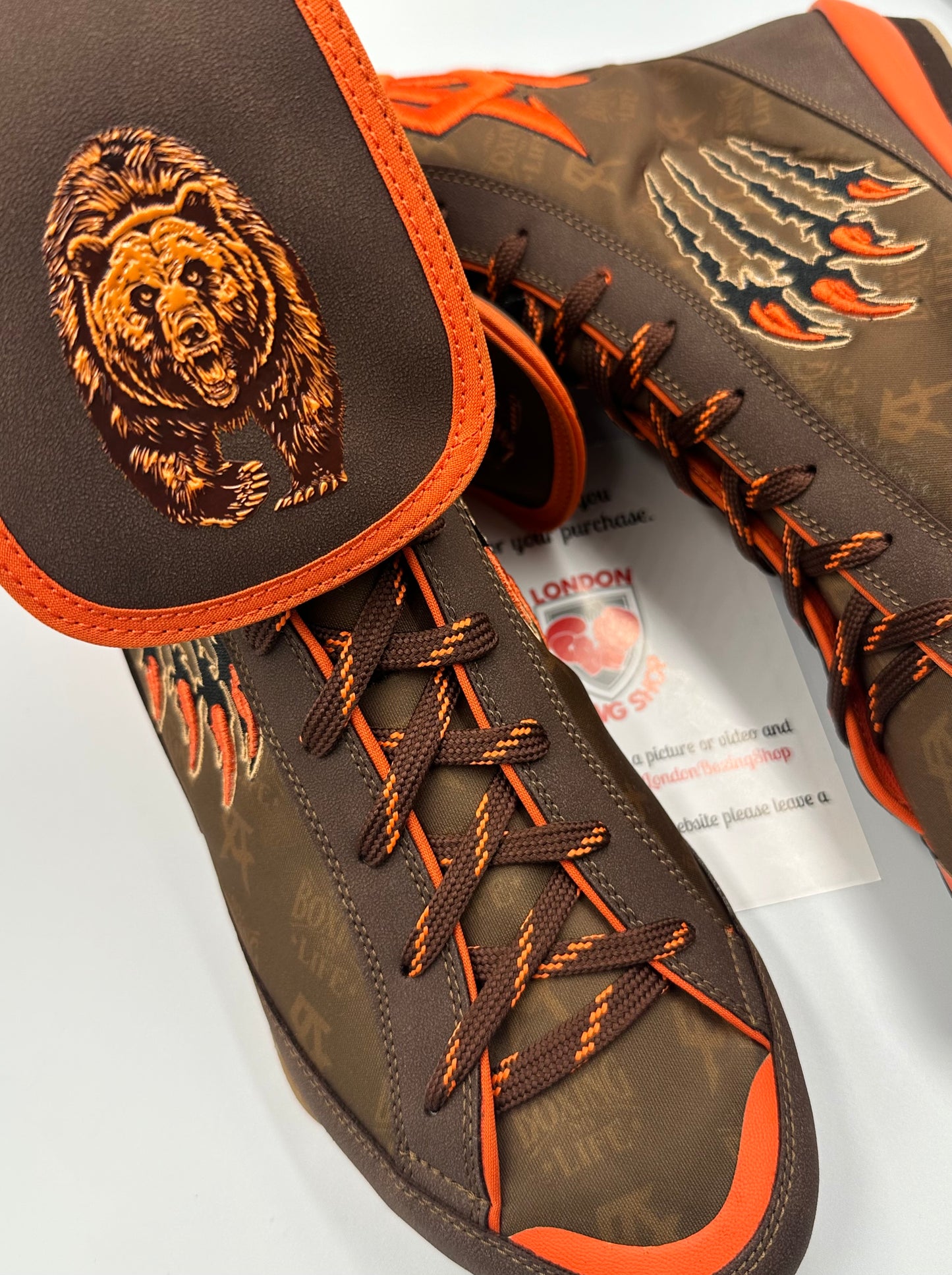 Canelo Logo Special Edition Brown/Orange No Boxing No Life Boots