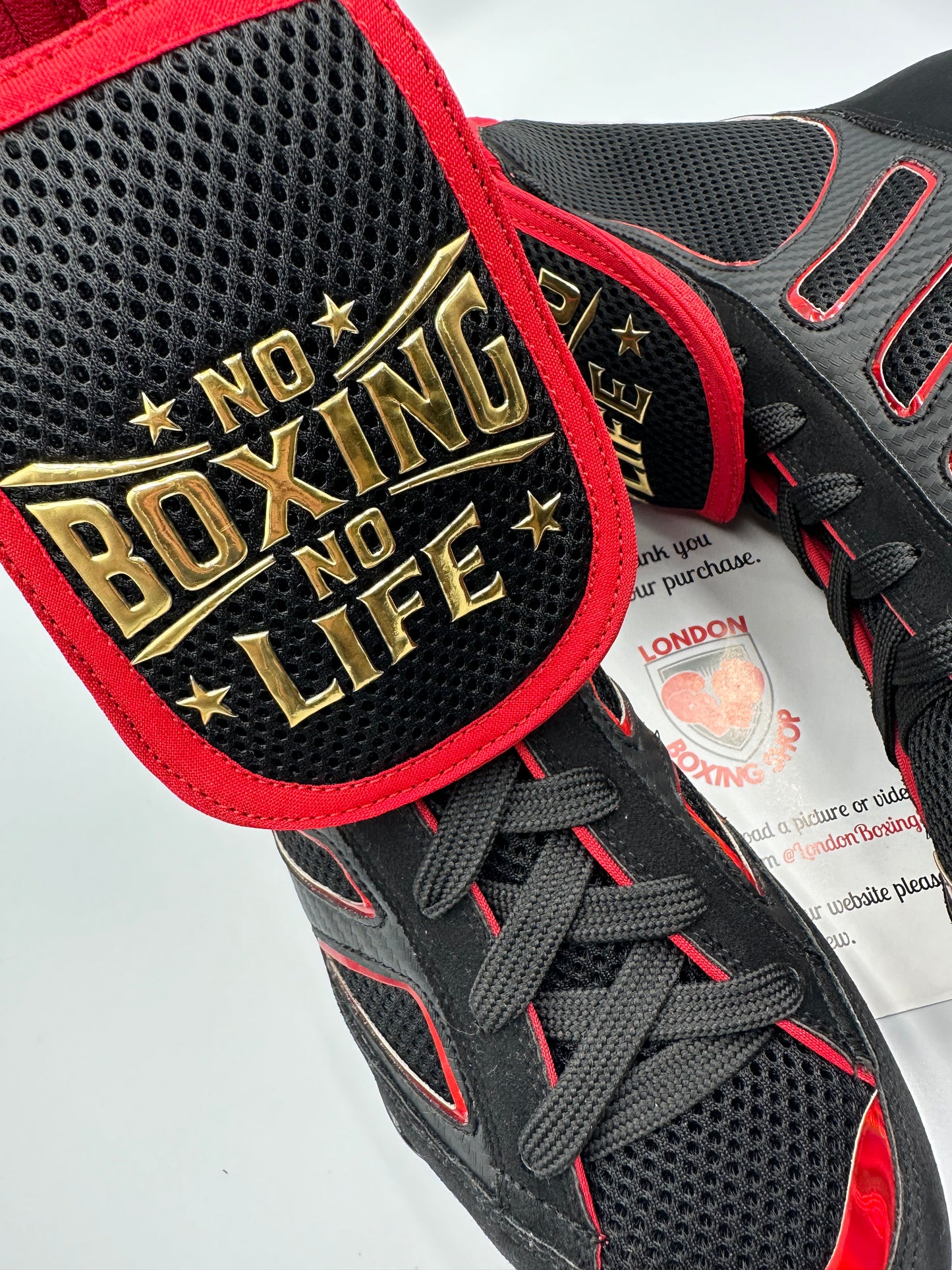 Black/Red No Boxing No Life Boots