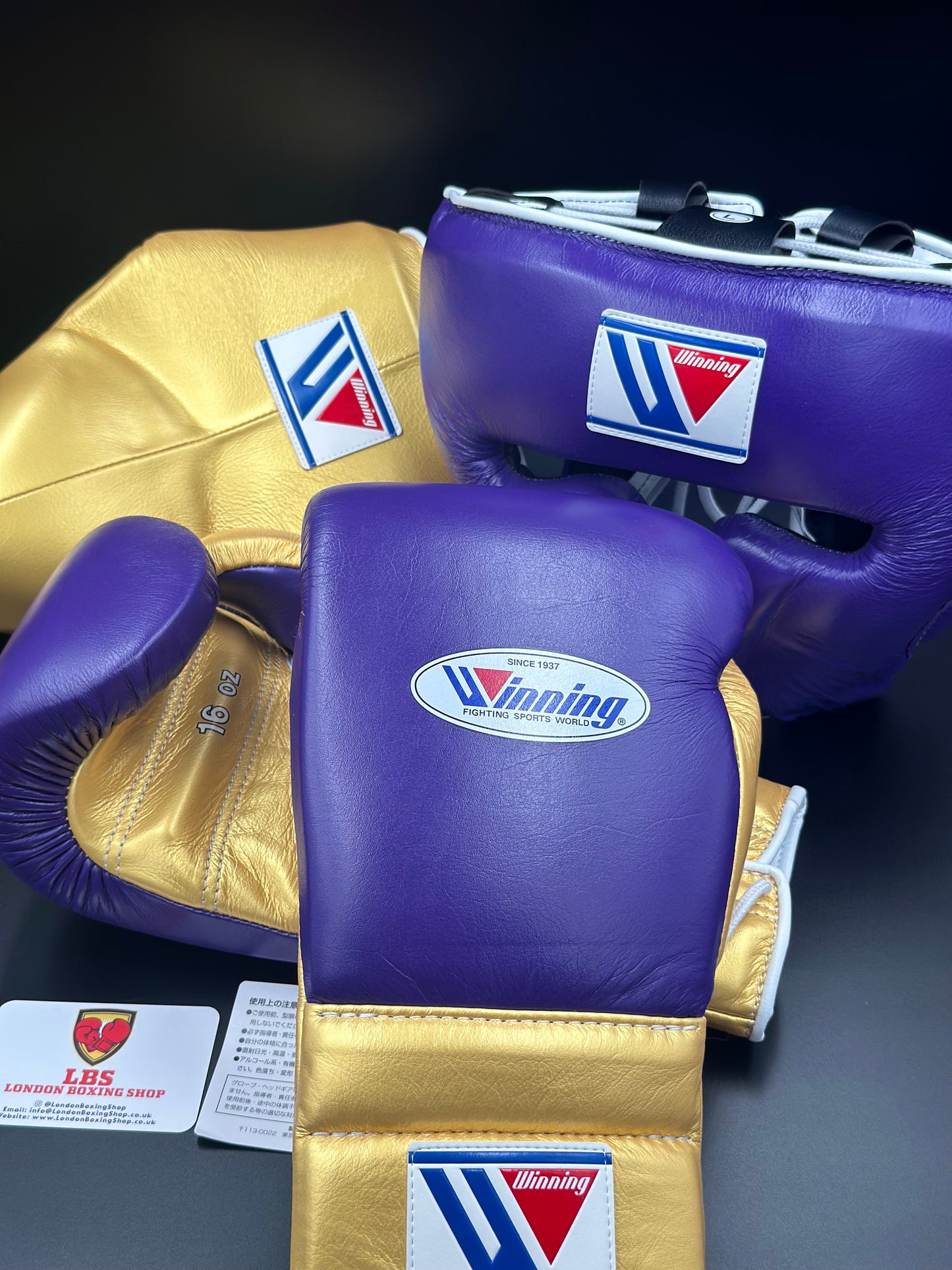 Purple Custom Winning Cheek Piece Head Guard