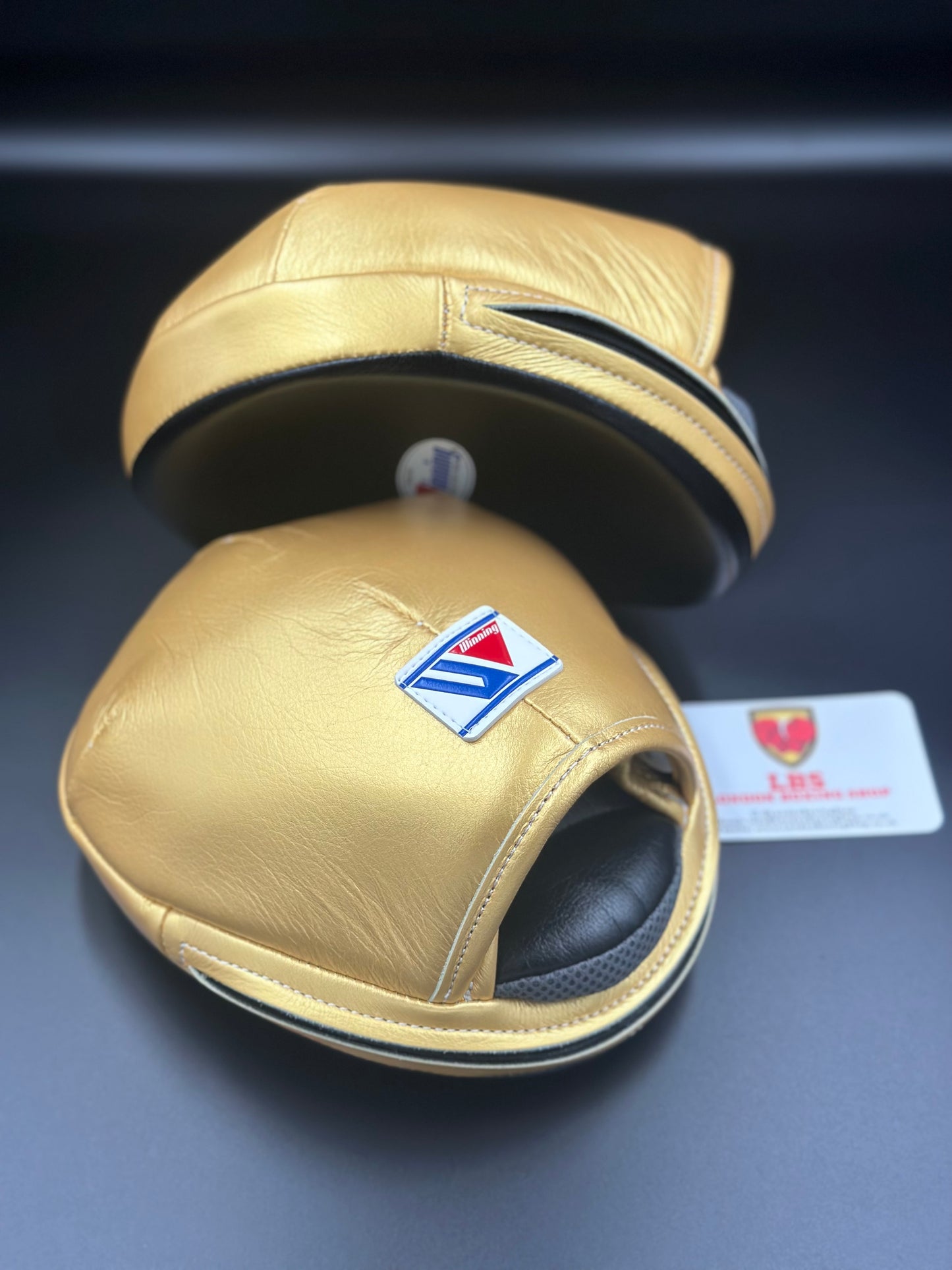 Gold Custom Winning Roach Pads with full hand covers