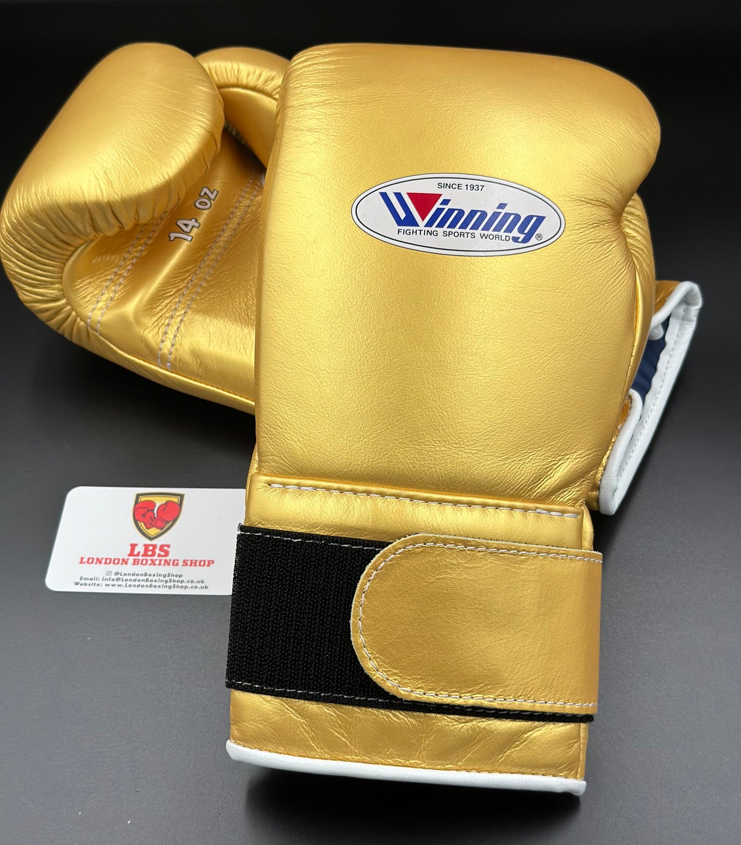 Gold Velcro Custom Winning Gloves
