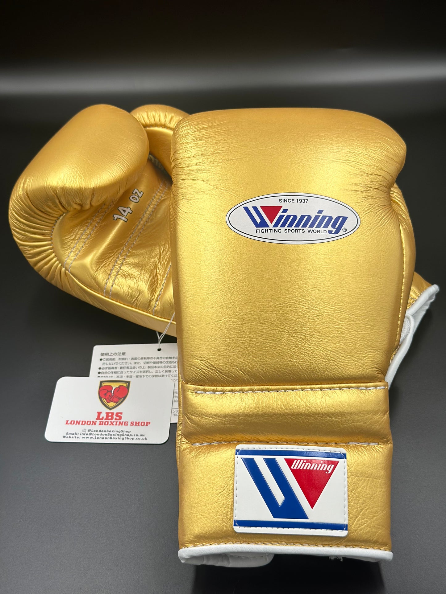 Gold Custom Winning Sparring Gloves