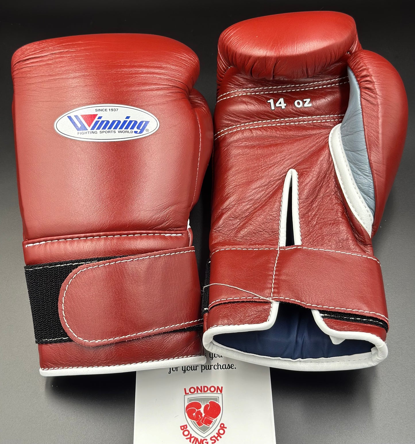 Brown/Grey Velcro Custom Winning Sparring Gloves