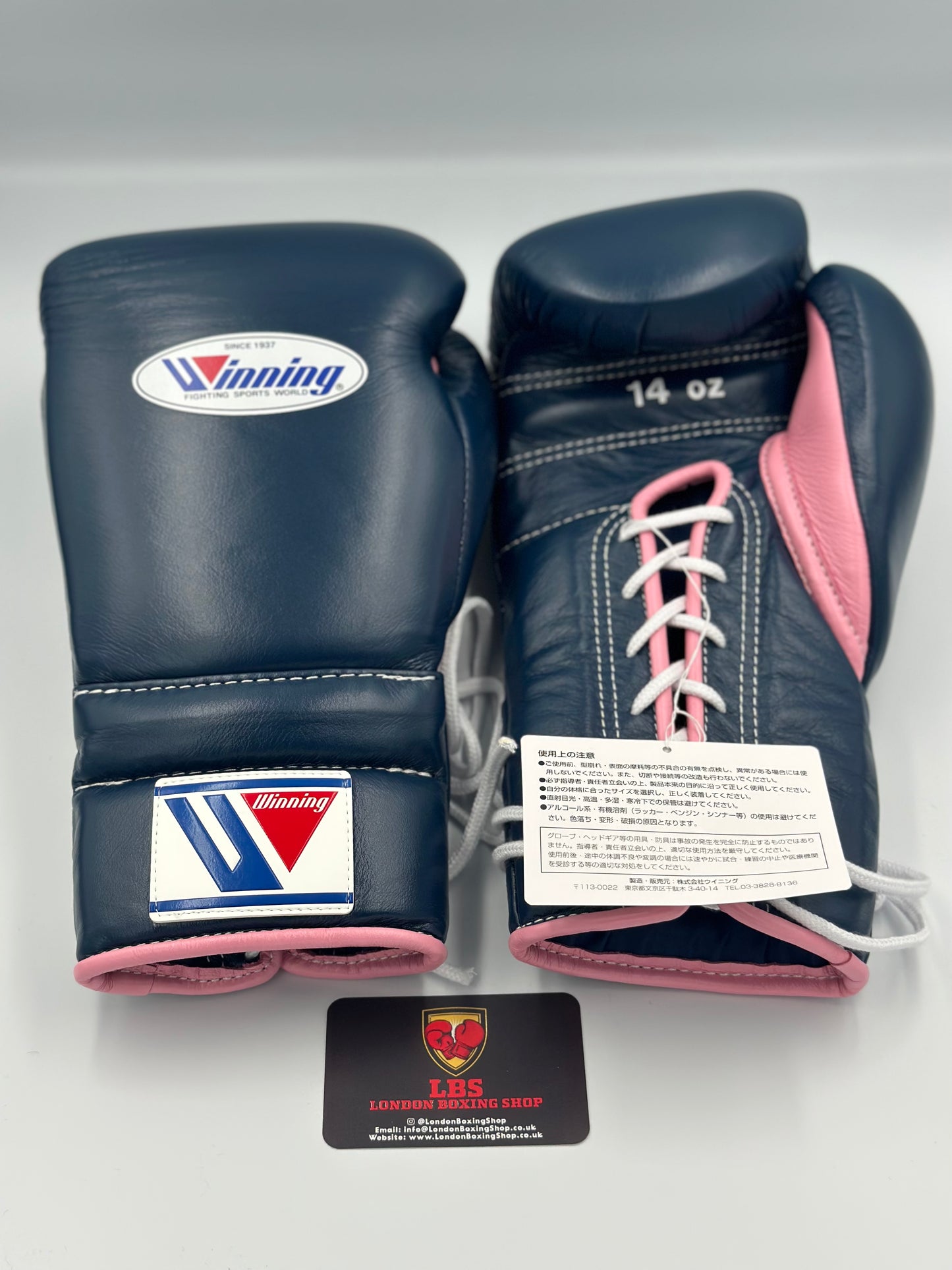 Navy/Pink Custom Winning Sparring Gloves