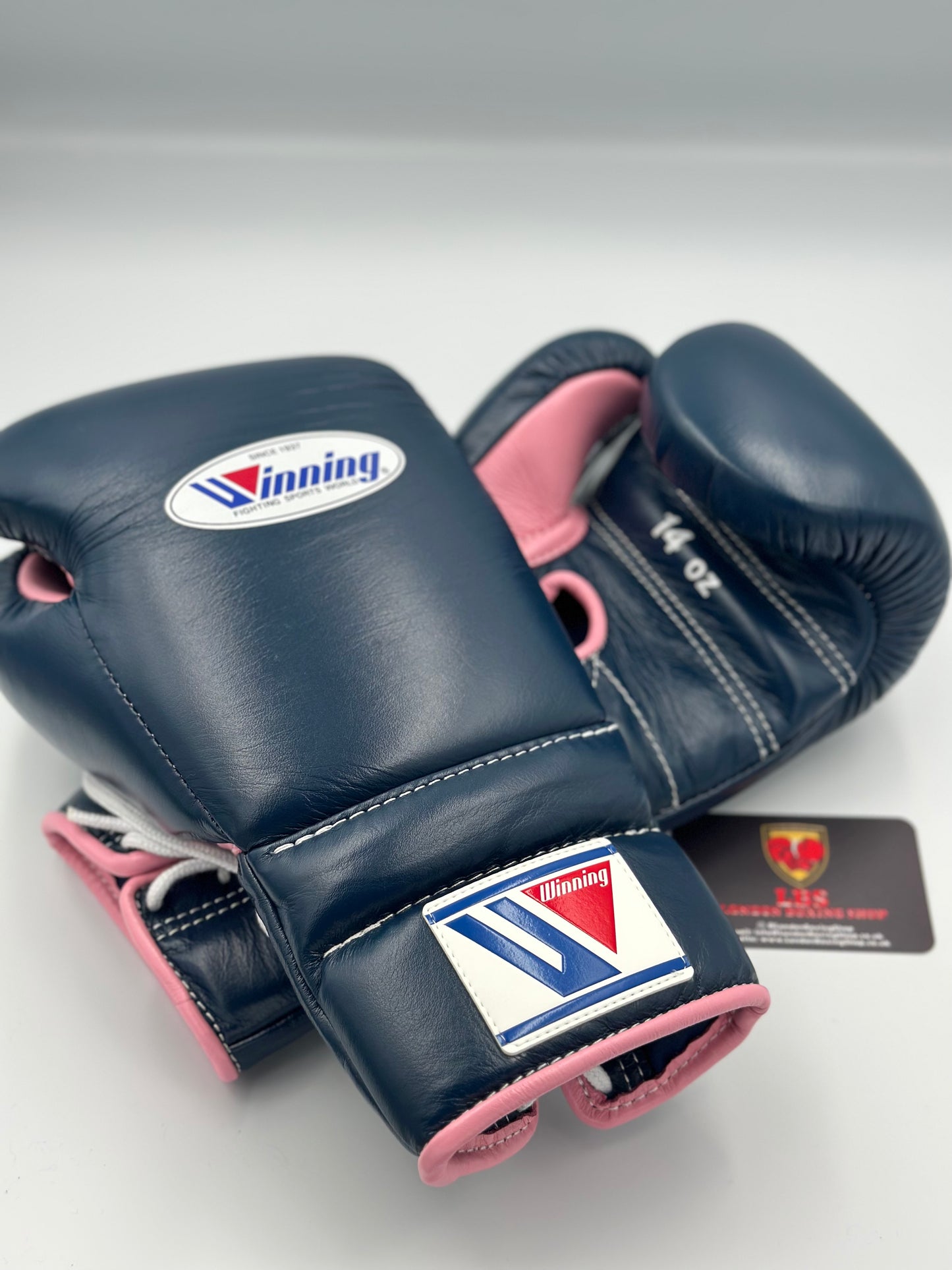 Navy/Pink Custom Winning Sparring Gloves