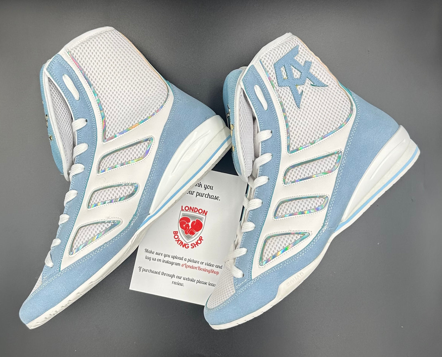 Canelo Logo Special Edition White/Blue No Boxing No Life Boots