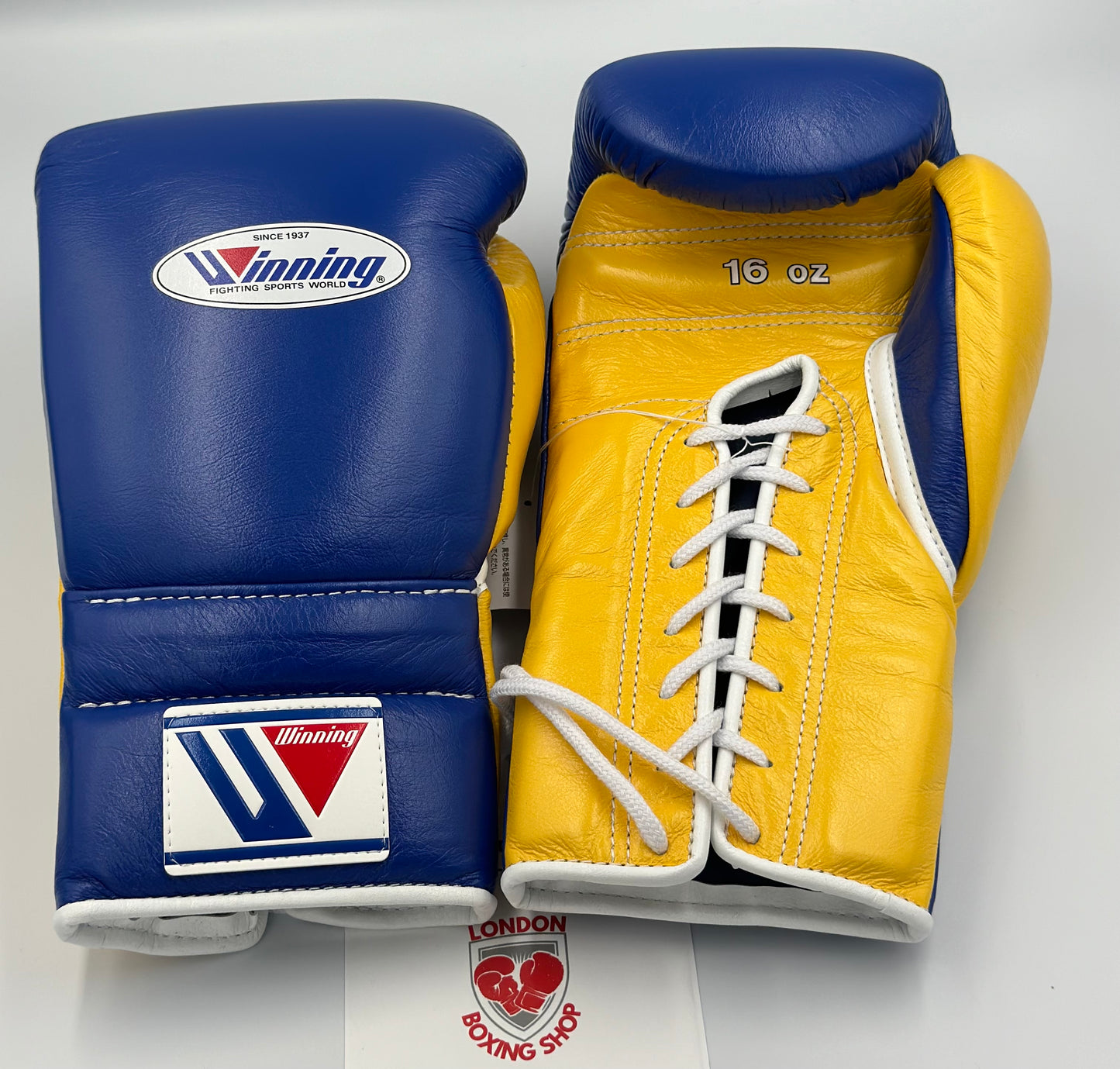 Blue/Yellow Custom Winning Sparring Gloves