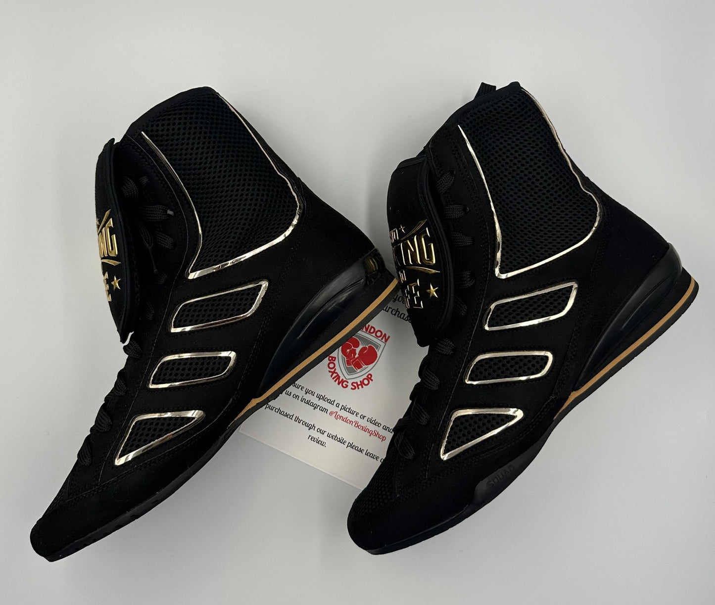 Black/Gold No Boxing No Life Boots