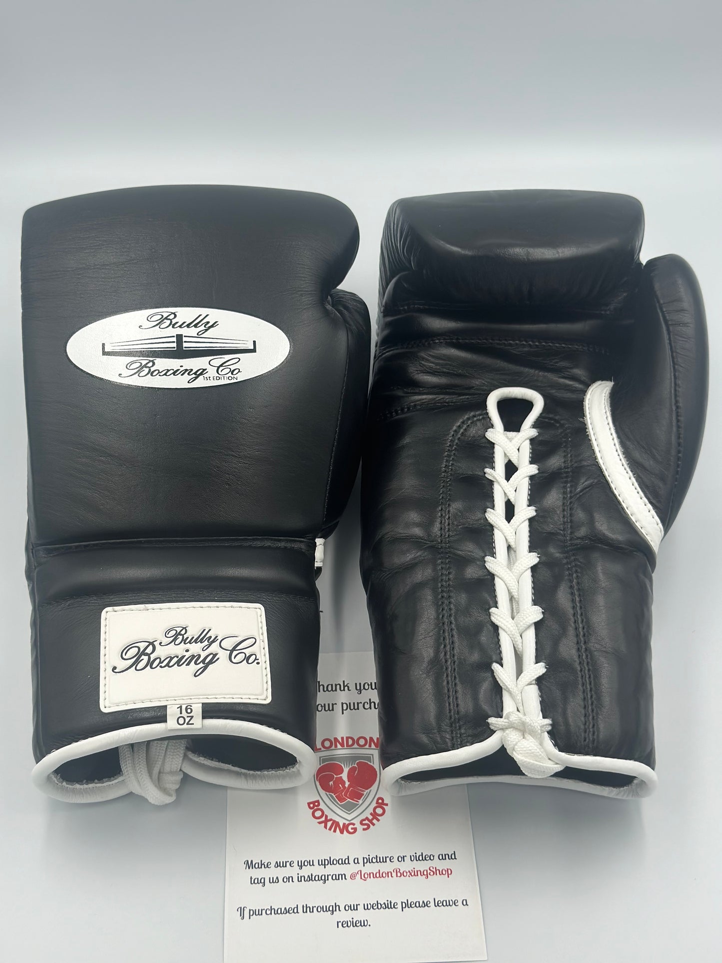 Black Sparring Gloves Bully Boxing