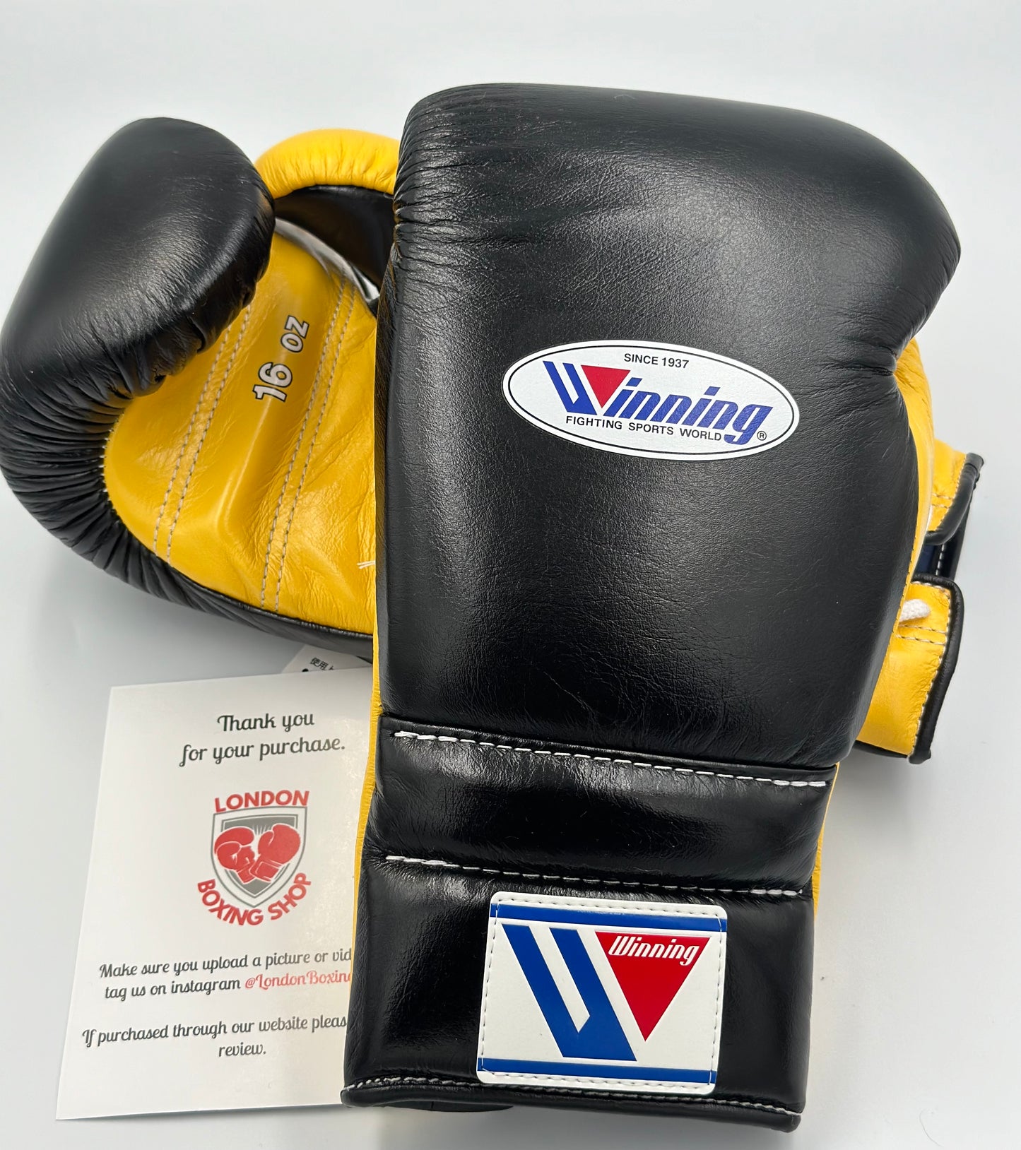 Black/Yellow Custom Winning Sparring Gloves