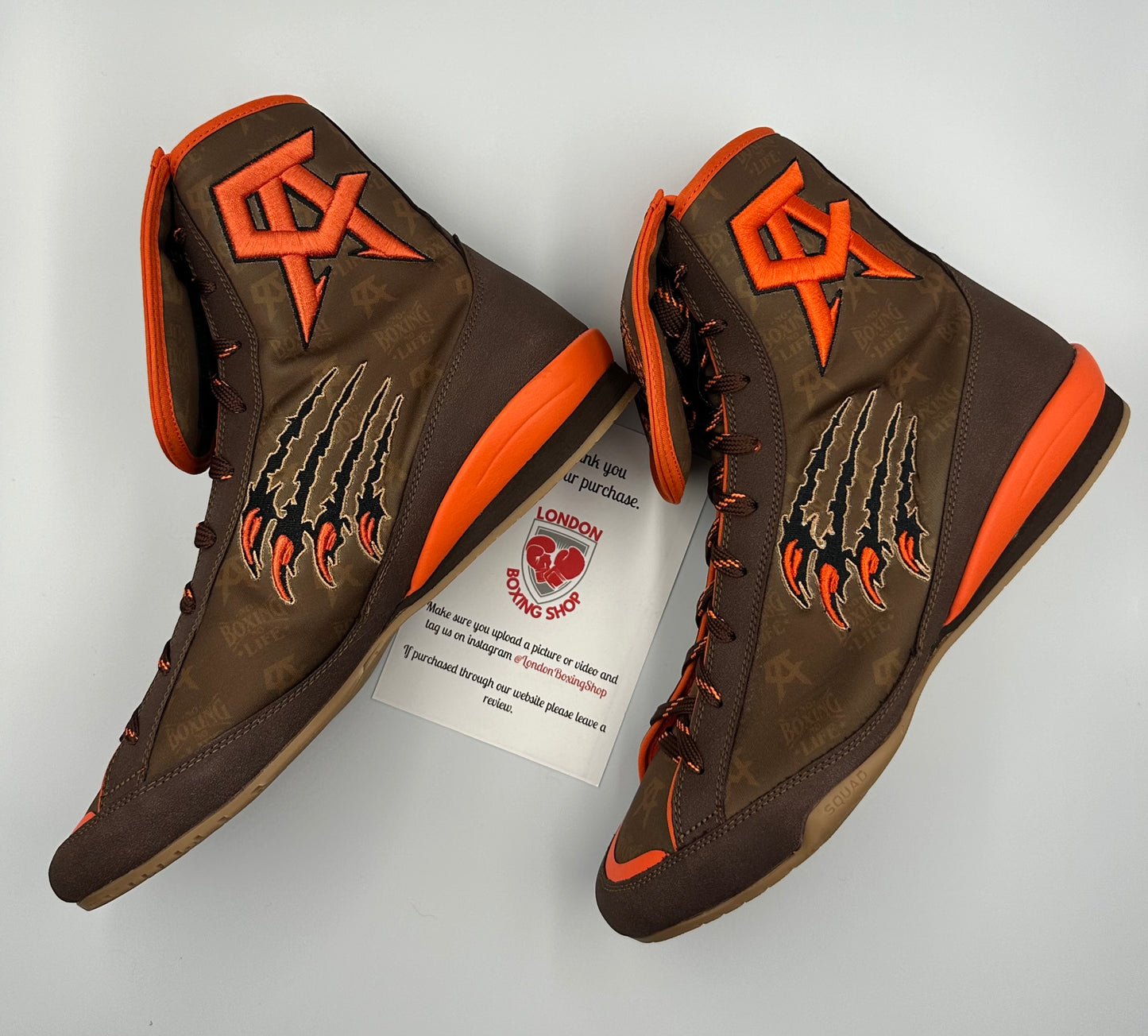 Canelo Logo Special Edition Brown/Orange No Boxing No Life Boots