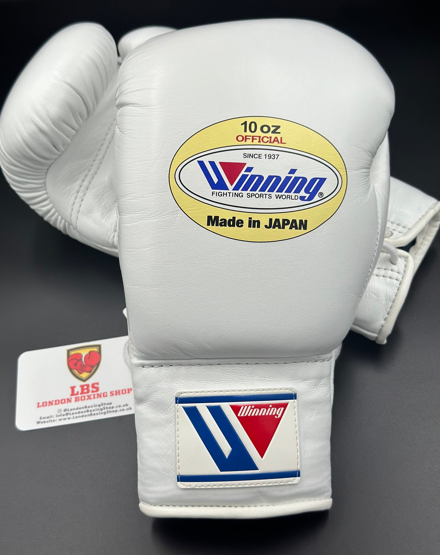 White Winning Pro Fight Gloves