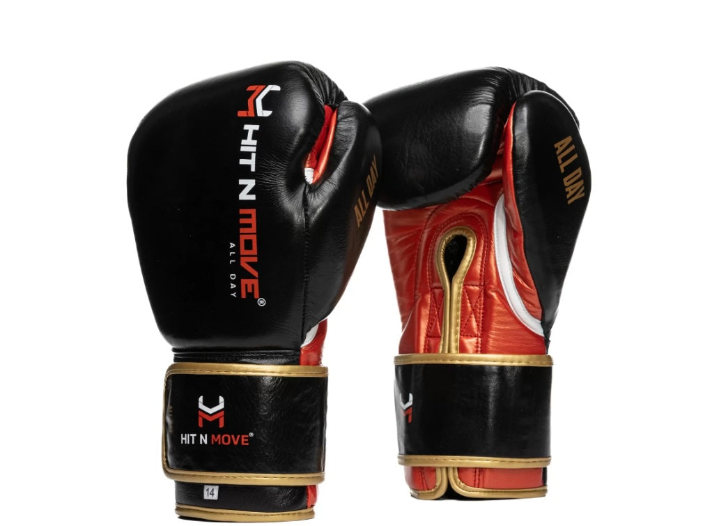 Hit N Move Pro Agility Velcro Gloves (Click For More Colour Options)