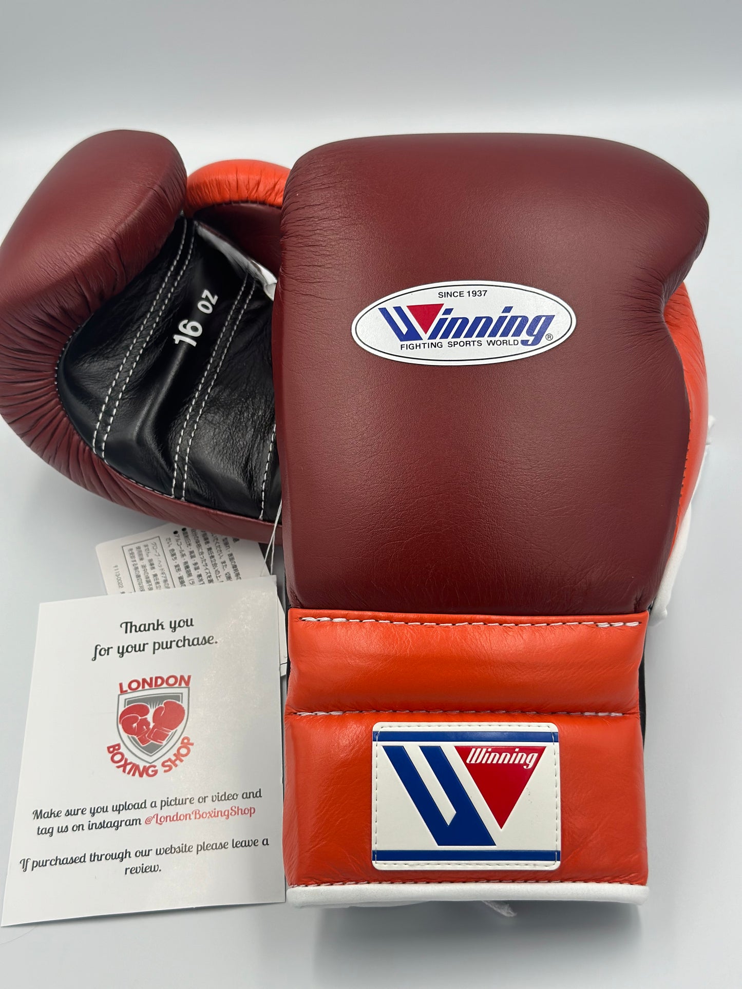 Brown/Orange/Black Custom Winning Sparring Gloves