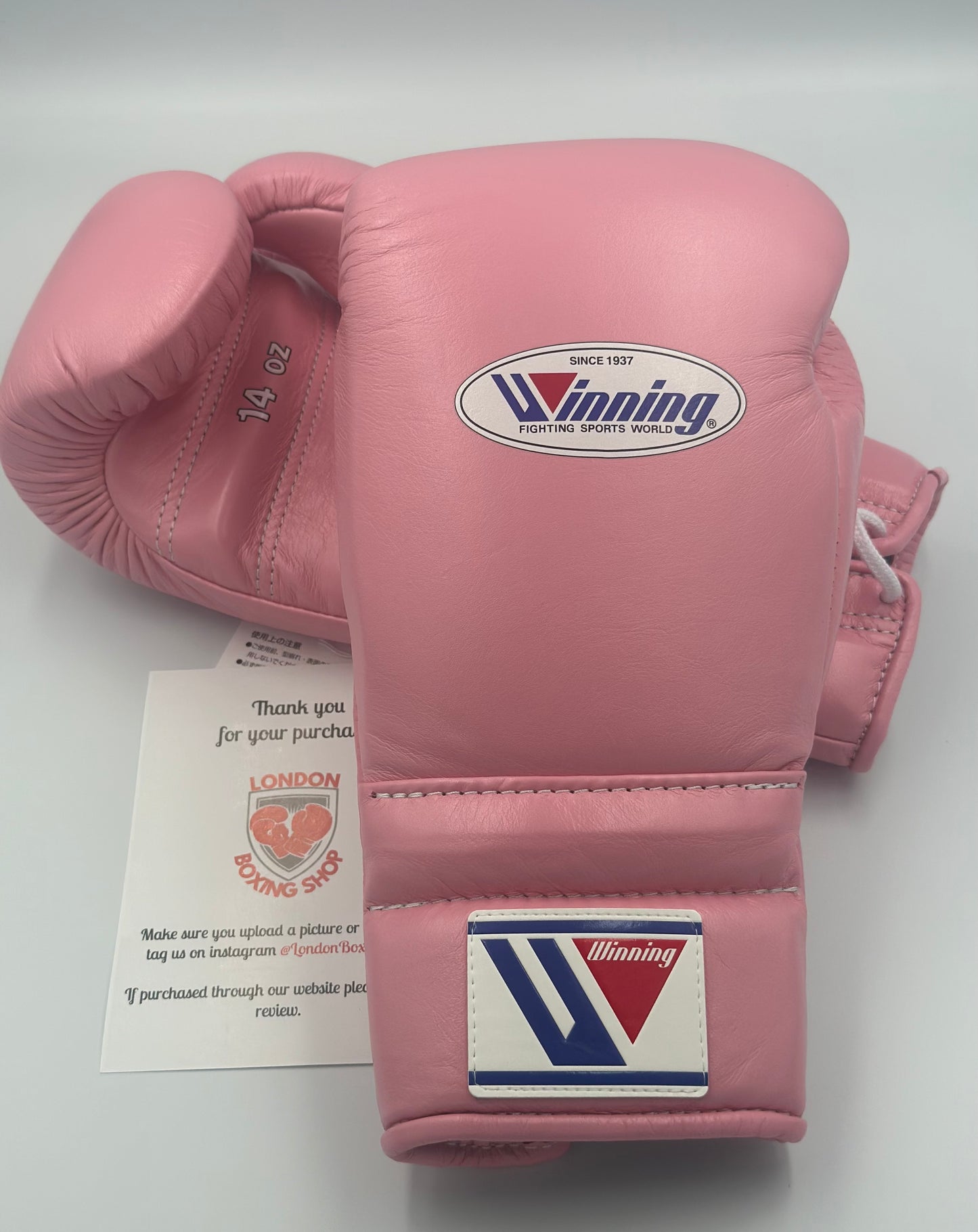 Full Pink Winning Sparring Gloves