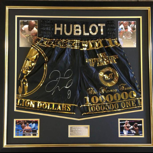 Floyd Mayweather Hand Signed $1000000 Shorts