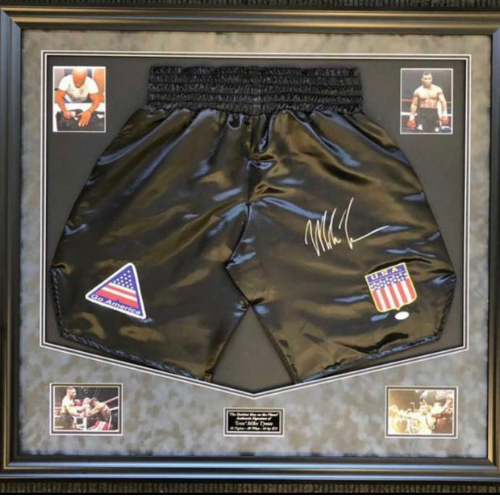 Mike Tyson Hand Signed Shorts