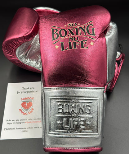 Metallic Pink/Silver Training Gloves