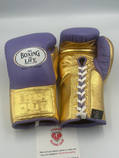 No Boxing No Life Fight Gloves Violet/Gold