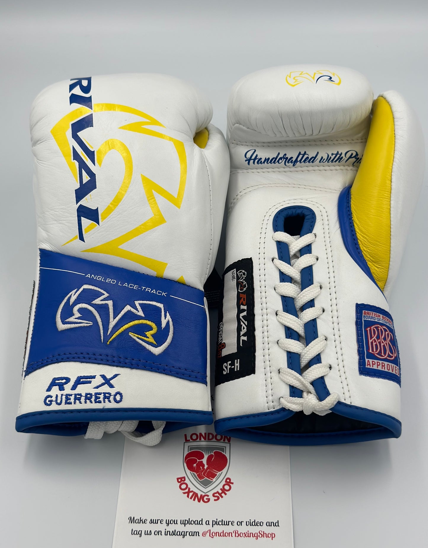 Custom Rival RFX Guerrero Pro Fight Gloves (Usyk Colours)