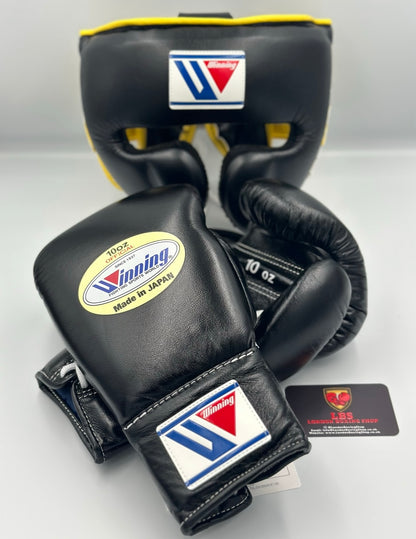 Black Winning Pro Fight Gloves