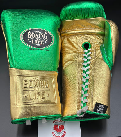 Metallic Green/Gold Training Gloves