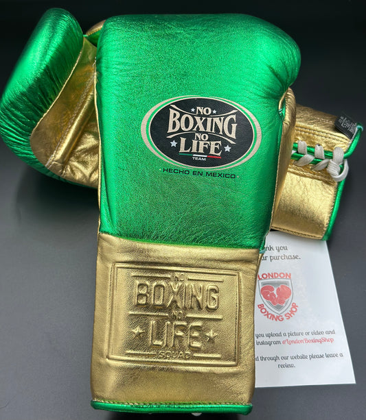 Metallic Green/Gold Training Gloves