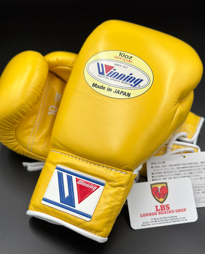 Yellow Custom Winning Fight Gloves