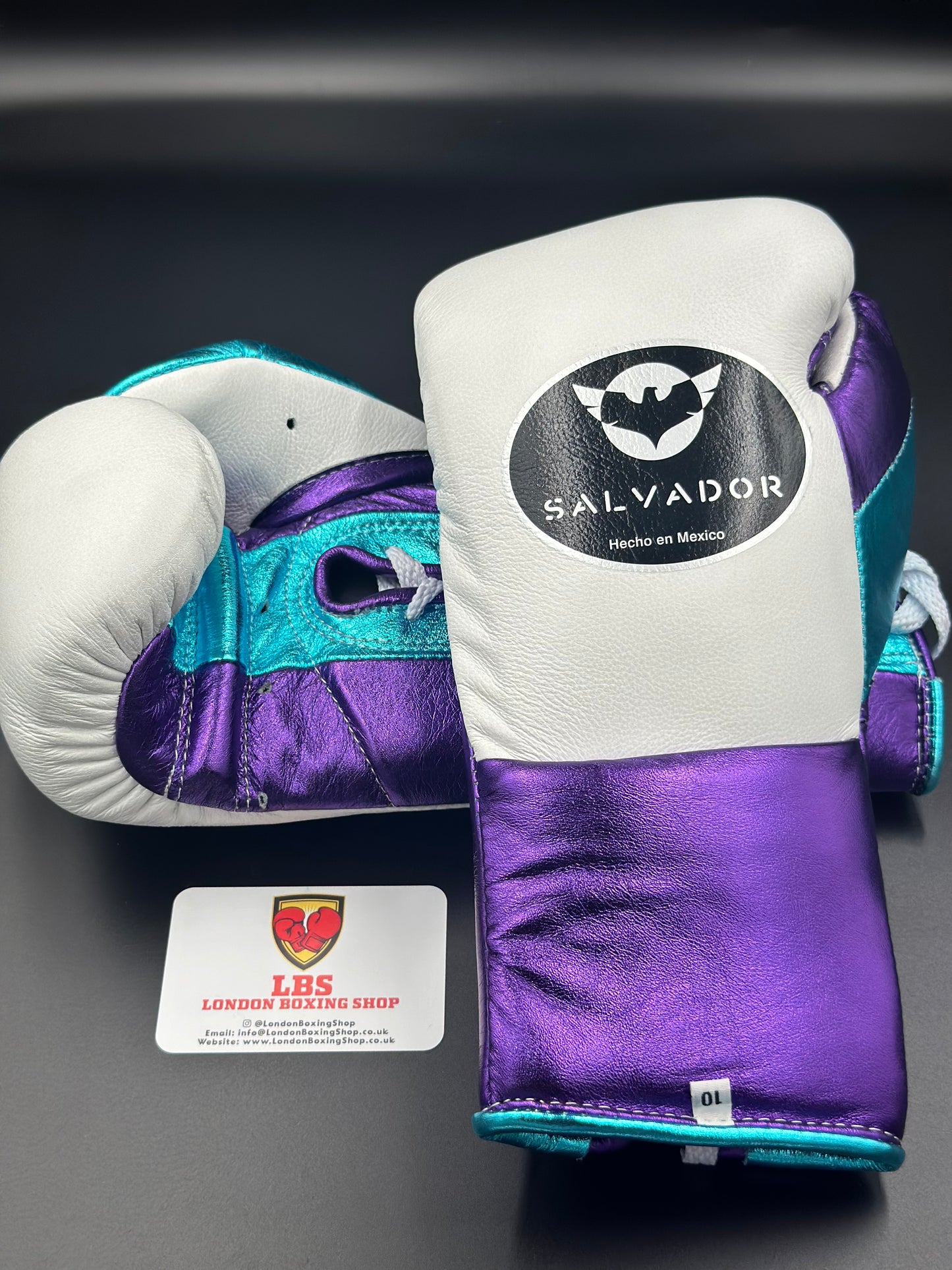Salvador Pro Fight Gloves White/Purple/Blue