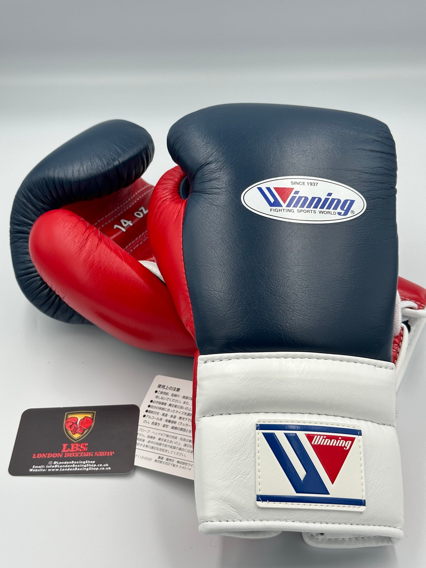 Navy/White/Red Custom Winning Sparring Gloves